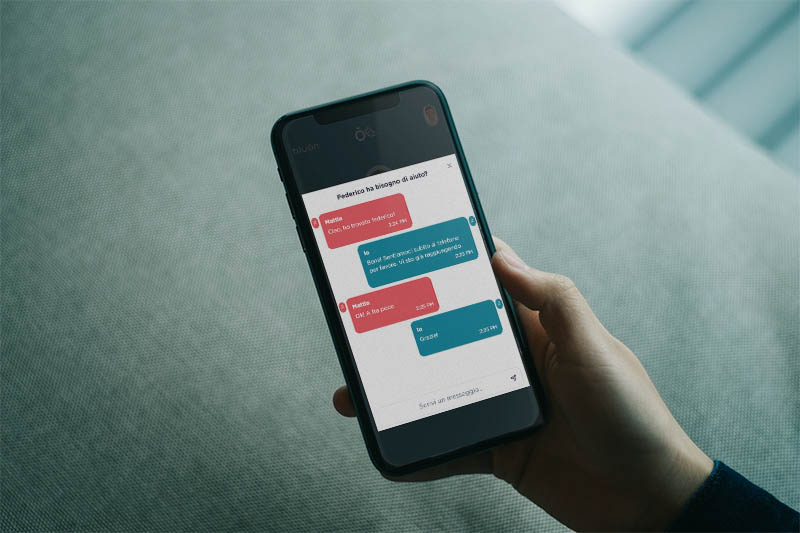 Dashboard bluon: la chat automatica