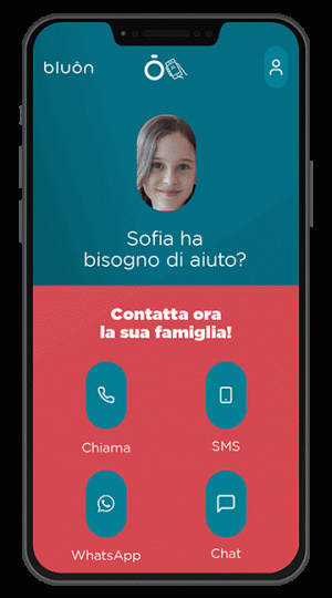Chat bluon.me - contatto con i familiari